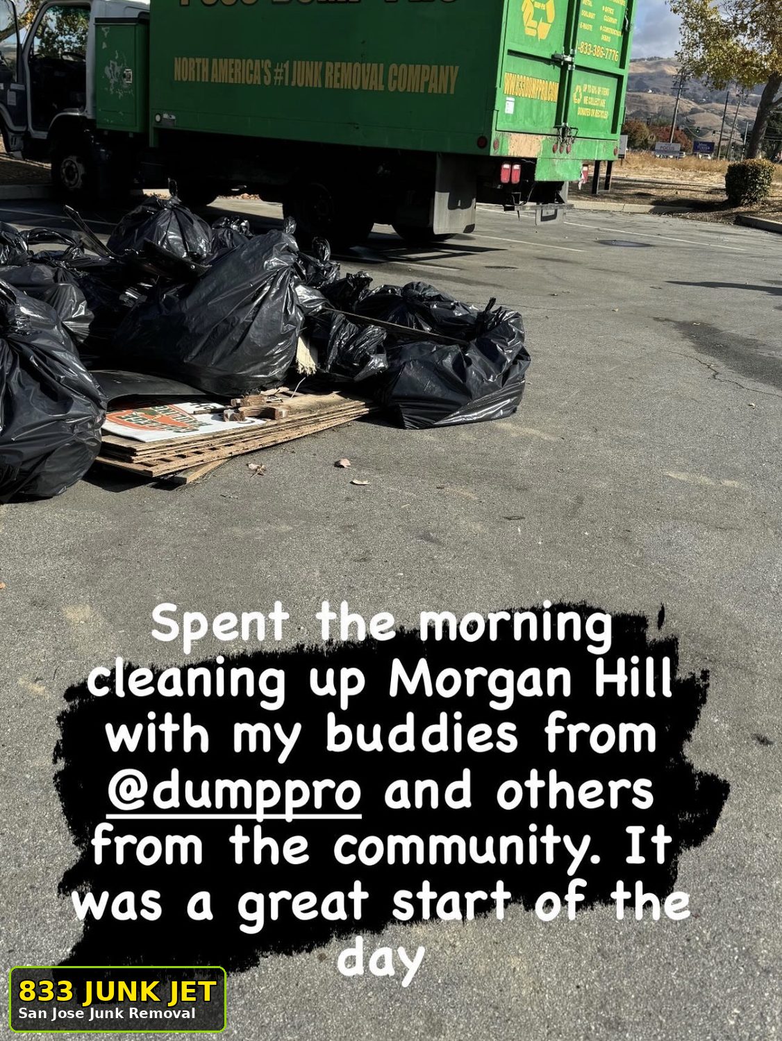 Commercial junk removal San Jose by 833 Junk Jet