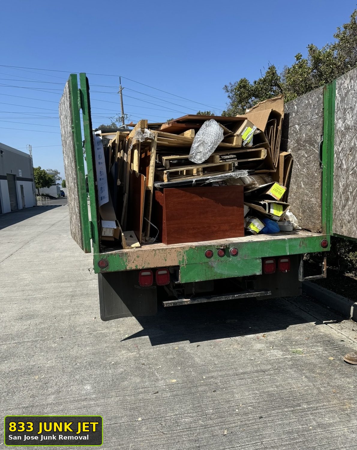 Commercial junk removal San Jose by 833 Junk Jet