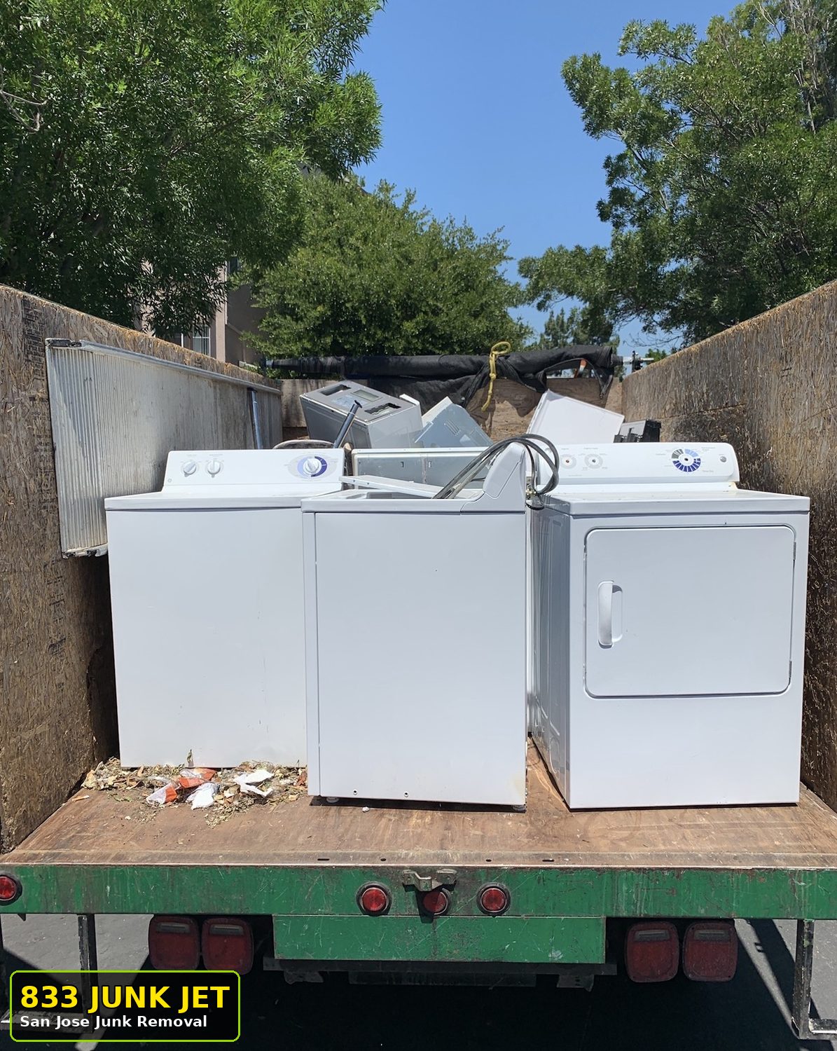 Commercial junk removal San Jose by 833 Junk Jet