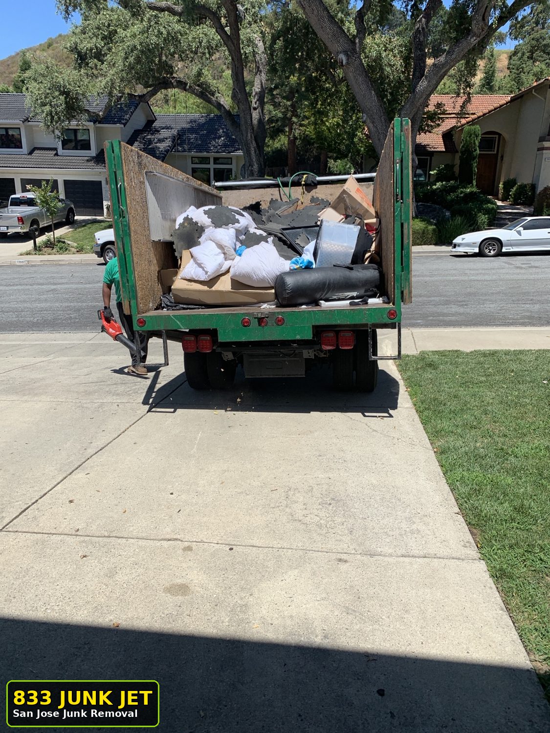 Construction debris removal San Jose by 833 Junk Jet