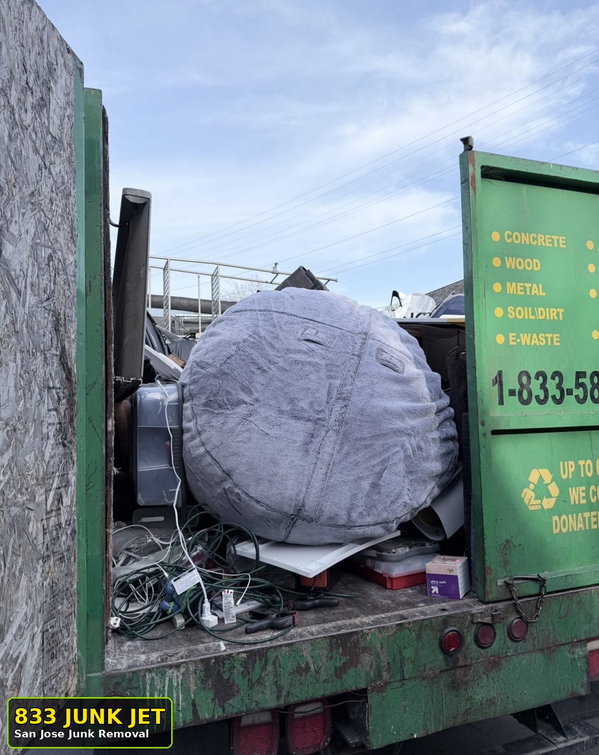 Furniture removal San Jose by 833 Junk Jet