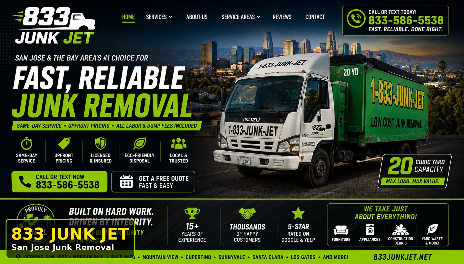 Office furniture cleanout San Jose by 833 Junk Jet
